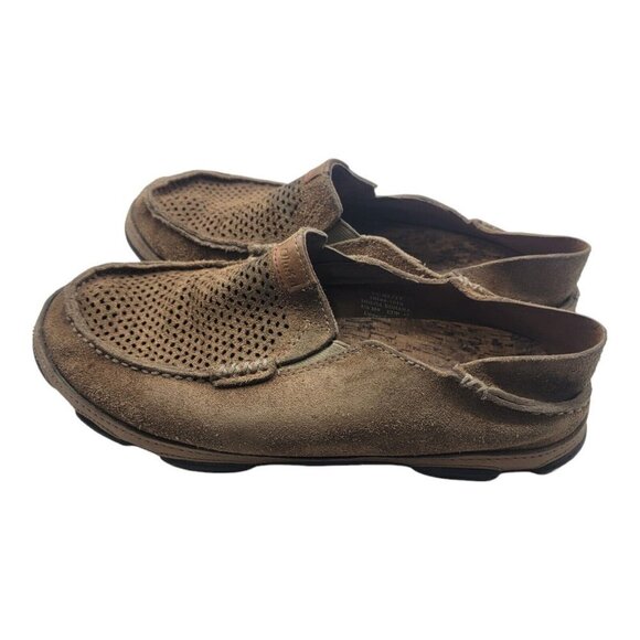 Olukai Shoes Men Size 9 Brown Moloa Kohana Slip On Casual  Perforated Leather main image 6